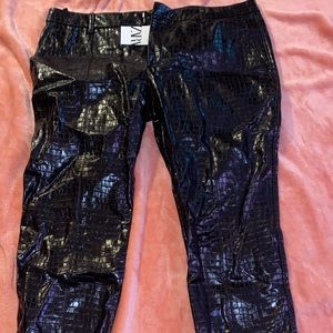 Zara faux leather pants NWT
